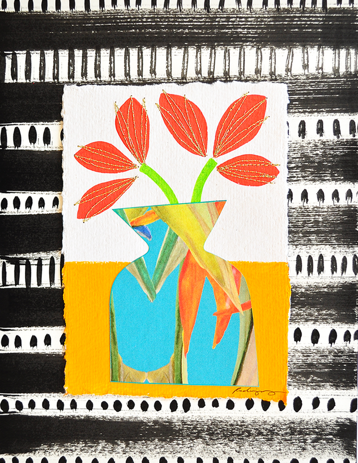 Flowergram 31 - 11x8.5 Mixed Media on Paper